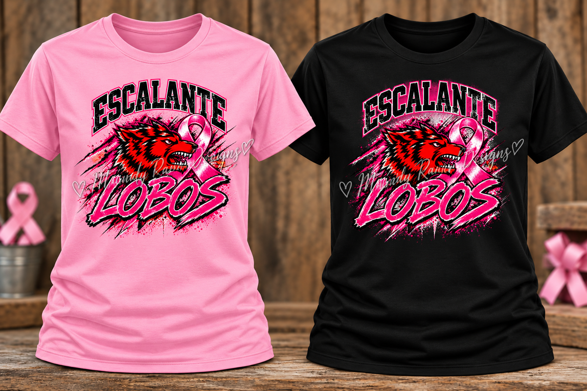 Escalante Lobos Cancer Awareness T-Shirt
